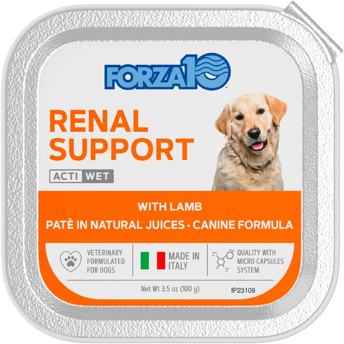 Wet Dog Food Kidney RENAL ACTIWET, 3.5Oz, Kidney Dog Food Wet, Renal Dog Food Lamb Flavor, Dog Renal Support Canned Dog Food