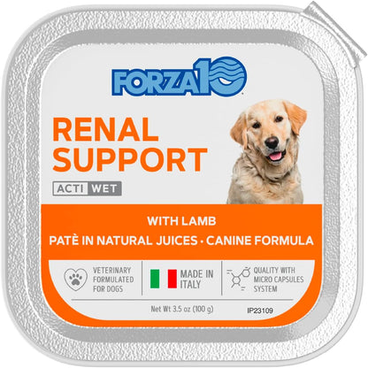 Wet Dog Food Kidney RENAL ACTIWET, 3.5Oz, Kidney Dog Food Wet, Renal Dog Food Lamb Flavor, Dog Renal Support Canned Dog Food